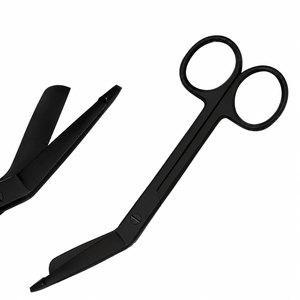 3 Tijeras para Vendajes Lister de 5.5 Pulgadas, Negras, Herramienta de Enfermería y Paramédico, Grado Alemán SSI-SI-23416, Instrumentos Quirúrgicos Personalizados SUAVE - Product Image 6