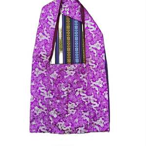 Bolso de Hombro Budista de Seda con Bordado de Caracteres, Forro de Poliéster Ligero y Duradero - Product Image 4