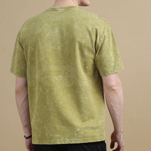 เสื้อยืดสตรีทแวร์ลำลองสไตล์วินเทจฟอกสี ผู้ชาย ผ้าฝ้ายถักนุ่ม ทรงปกติ ทันสมัย สวมใส่สบาย แห้งเร็ว เป็นมิตรกับสิ่งแวดล้อม - Product Image 4