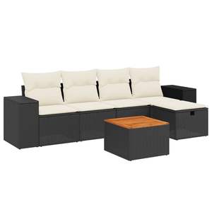 Conjunto de Sofás Negros para Jardín, Muebles de Patio - Product Image 2