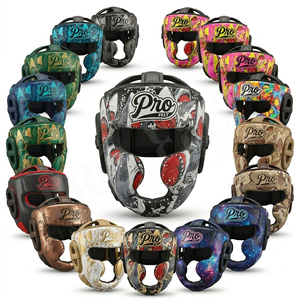 Premium Quality Comfortable MMA Boxing <b>Head</b> Guard Full Face Protection Gear for Men & Women Adjustable Safe <b>Training</b> Helmet OEM - Product Image 1