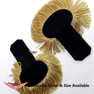 KEW Epaulettes Ecológicos Vintage Bordados Personalizables con Hilo de Bullion y Hilo Mylar, Accesorios para Prendas Ceremoniales - Product Image 2