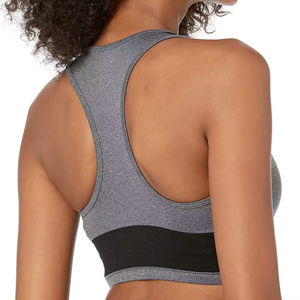 Soutien-gorge de sport pour femme de haute qualité, maintien élevé, respirant, 100 % polyester élasthanne, coussinets amovibles, décoration en dentelle - Product Image 3