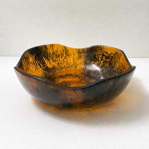 Artisan Decorative Resin Bowl for Dining <b>Table</b> Centerpiece and Kitchen Accessories - Product Image 1
