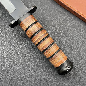 มีดพกพา AR-995 สำหรับเอาตัวรอดในป่า ใบมีดเหล็กกล้าไร้สนิม ด้ามไม้ คมตรง 21 ซม. เหมาะสำหรับตั้งแคมป์และเดินป่า - Product Image 4