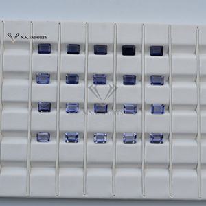 7mm 9mm naturel Iolite octogone taille calibrée pierre précieuse en vrac prêt à expédier bleu couleur Iolite du fabricant Jaipur Inde - Product Image 2