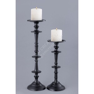 Support à bougie moderne en métal abstrait pour Pâques, anniversaires, fêtes de Noël - Décoration de table, ensemble cadeau porte-bougie - Product Image 2