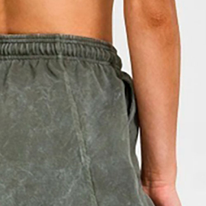 Shorts élégants pour femmes, taille haute, délavés à l'acide, couleurs unies variées, pour l'été, vente en gros, avec design OEM - Product Image 5