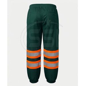 Pantalon de travail de sécurité ANSI Classe 2 imperméable avec ceinture extensible pour mouvements actifs, construction professionnelle et durable - Product Image 6