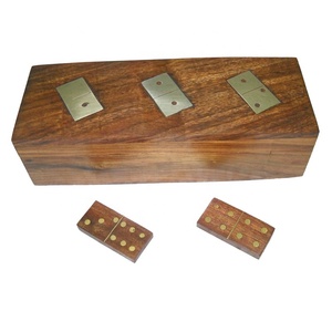 Juegos de madera de alta calidad, dados de forma cuadrada, caja de madera con incrustaciones, madera de Sheesham pulida, diseño único, artículo decorativo para el hogar, artículo superior - Product Image 2