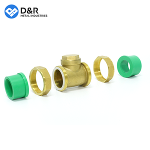 Vanne de retenue horizontale en laiton H9FP01, série CVB4026, soudée en PPR, entièrement en cuivre forgé, vanne unidirectionnelle pour pipeline - Product Image 4