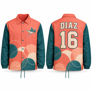 Streetwear Coaches <b>Jacket</b> producer premium polyester lining pockets collar coated <b>packable</b> oversized regular reversible seasonal - Product Image 6