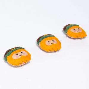 Adorno de Cabeza de Duende de Lana Hecho a Mano de 7 cm para Niños, Decoración del Día de San Patricio, Artesanía de Fieltro de Comercio Justo, Regalo Ecológico - Product Image 6