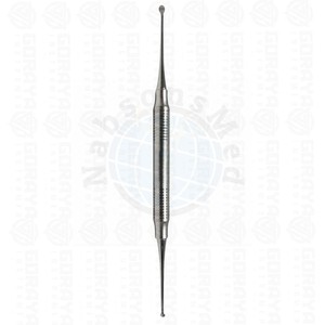 Miller No. 9 Curettes osseuses à double extrémité 2,8 mm 3,4 mm en acier inoxydable, instrument chirurgical orthopédique manuel, certifié CE Classe II - Product Image 2