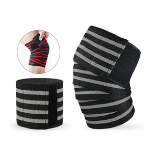 New Design <b>Knee</b> Wraps Compression <b>Elastic</b> <b>Support</b> Gym Fitness <b>Knee</b> Wraps For Training - Product Image 6