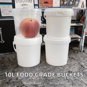 Haute qualité Folin marque Gallon vierge blanc écologique multi-usages PP plastique peinture seau poignée ISO 9001 certifié - Product Image 5