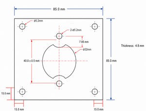 ขายึดเบรกเกอร์วงจรระดับกลาง – แบบติดตั้งบนแผง - Product Image 2