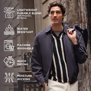 Blouson Bomber Décontracté pour Homme Style Signature, Col, Poignets et Ourlet Côtelés, Sur Mesure pour Marques de Mode, Veste Zippée à Col Rabattu - Product Image 3