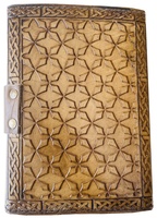 Antikes Unliniertes Vintage-Leder Notizbuch mit Schloss Blanko Persönlicher Organizer Schreibheft Umweltfreundliches Papier Hardcover Geschenk
