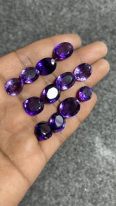 Lot de Pierres Précieuses Améthyste Violette Naturelle Facettée de Haute Qualité, Formes Mixtes, Taillées, Calibrées, pour Bijoux, Prix de Gros - Product Image 1