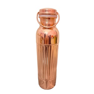Luxury Copper Drinking Bottle with Premium <b>Printed</b> Finish Leak Proof Bottle for Home Hotel <b>Office</b> and Gym Activities - Product Image 3