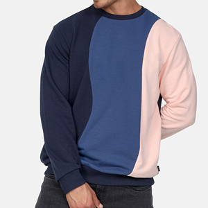 เสื้อสเวตเชิ้ตคอกลมแขนราแกลนทรงปกติสำหรับผู้ชาย ผ้าฝ้ายถัก - Product Image 1