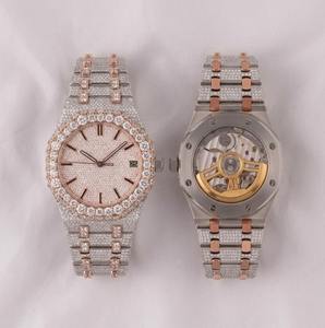 Montre de Luxe Homme Hip Hop VVS1 Moissanite Fantaisie Entièrement Sertie de Pierres Bracelet Acier Inoxydable Mouvement Quartz Montre Bestseller 2026 - Product Image 2