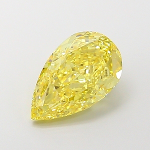 Diamant jaune de taille poire cultivé en laboratoire, certifié IGI, produit de manière éthique pour les marques de bijoux de luxe durables et les créateurs éco-responsables - Product Image 1