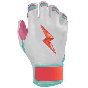 Professional Baseball Softball Leather Batting Gloves Men Women Comfort Grip Anti-Slip Design Breathable Ambidextrous <b>Black</b> <b>Hook</b> - Product Image 5