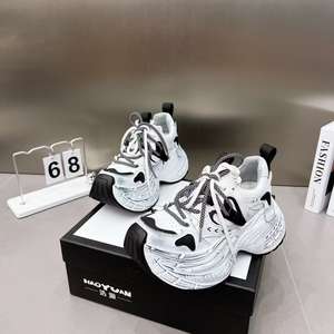 Chaussures de luxe de haute qualité pour hommes et femmes, chaussures de créateur en cuir véritable, baskets de marque célèbre pour hommes, baskets de skateboard - Product Image 4