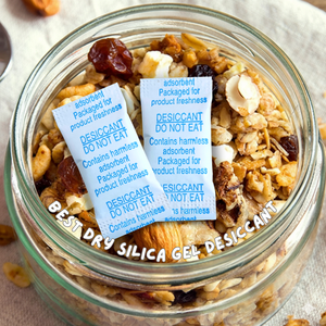 ซิลิกาเจล 1 กรัม สารดูดความชื้นเกรดอาหาร ปลอดสารพิษ ดูดซับความชื้น ป้องกันเชื้อรา ป้องกันความเสียหายจากความชื้น สำหรับพลาสติก อุปกรณ์อิเล็กทรอนิกส์ - Product Image 3