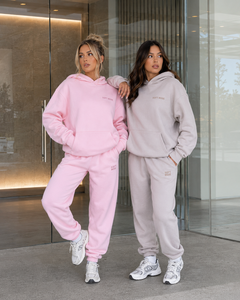 Precio al por mayor Sudadera con capucha personalizada de invierno para mujer, 100% fibra de bambú, forro polar grueso, de secado rápido, con bolsillos, talla grande, color rosa - Product Image 3