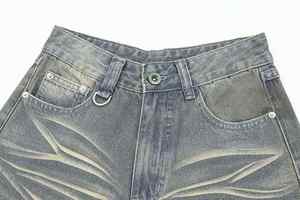 Nouveau look élégant, shorts en denim 100% coton pour l'été, shorts en denim droits respirants et décontractés, personnalisables - Product Image 2