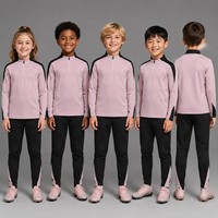 Ensemble de survêtement de football pour jeunes et enfants, modèle 2627 AW, avec gilet, épais et chaud, à manches longues et pantalon, personnalisable, prix de gros avantageux