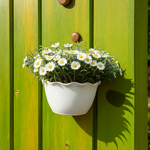 Durable <b>Plastic</b> Wall <b>Planter</b> Decorative <b>Hanging</b> Pot for Home and Garden Flower Pots & <b>Planters</b> - Product Image 1