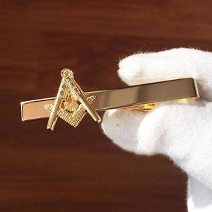Boutons de manchette et pinces à cravate de haute qualité, style vintage, Rite Maçonnique Écossais, motif Grand Fashion, clou fer à cheval Shriner, personnalisés par Shriner - Product Image 5
