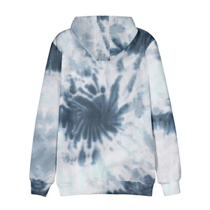 Sweat-shirt à capuche tie-dye en polyester/coton à séchage rapide pour hommes, polaire de haute qualité, streetwear décontracté pour l'automne - Product Image 2