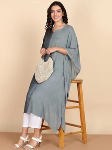 High Quality Designer Rayon <b>Kaftan</b> Tie Dyed <b>Summer</b> Daily Wear Regular Fit Sweetheart neck at Best Price by Supplier - Product Image 2