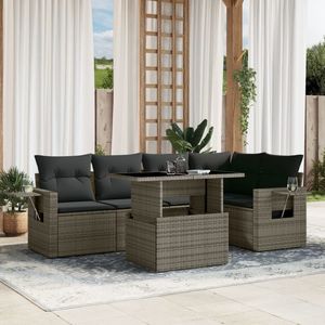 Conjunto de sofá de jardín gris - Product Image 1
