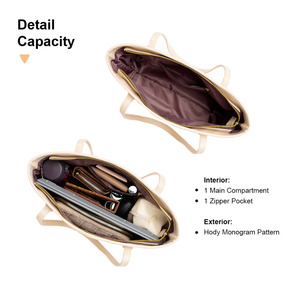 Bolso Vella de Cuero Sintético Premium para Mujer, con Logotipo y Patrón Hody, Multifuncional, Convertible en Mochila y Bandolera, con Cremallera Extraíble - Product Image 4