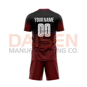 Conjunto de Uniforme de Entrenamiento de Fútbol para Adultos, Manga Corta, Secado Rápido, Poliéster, Equipación de Fútbol Personalizada para Prácticas y Partidos - Product Image 3
