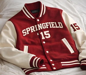 เสื้อแจ็คเก็ตวาร์ซิตี้ผ้าฟลีซเนื้อหนัก 280 GSM สุดหรูสำหรับผู้ชาย ปักลายแบบกำหนดเอง เสื้อแจ็คเก็ตเลตเตอร์แมนสไตล์วิทยาลัย เสื้อแจ็คเก็ตเบสบอลแนวสตรีทแวร์ - Product Image 2