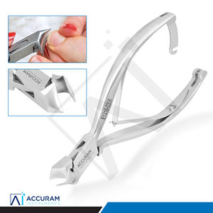 Accuram Cortaúñas de Alta Resistencia con Forma de Luna, Alicates para Cutículas, Acero Inoxidable con Bloqueo Trasero, Herramienta de Podología para Uñas Gruesas de los Pies - Product Image 3