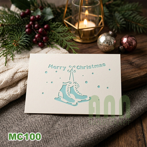 3D Nativity Scene Christmas New Year Pop-Up Greeting Card-Ice Skate Design Vietnam Souvenir Traditional Style <b>Matte</b> <b>Varnishing</b> - Product Image 6