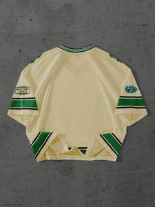 Maillot de sport surdimensionné en maille personnalisé avec col en V et impression de numéro, style streetwear, fournisseur OEM en gros - Product Image 5