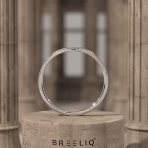 แหวนทองคำแท้ 14K รูปตัววี ประดับเพชรแล็บโกรว์ ดีไซน์มินิมอล สำหรับผู้หญิง เหมาะสำหรับเป็นแหวนแต่งงาน - Product Image 3