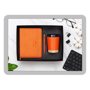 Custom Logo Personalized Embossed Printing PU Leather Diary <b>Pen</b> Tumbler <b>Gift</b> <b>Box</b> Set for Corporate Promotional Business - Product Image 5