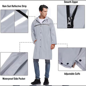 Chaqueta Impermeable para Hombre, para Trabajo, Senderismo, Resistente al Viento, Transpirable, Ligera, con Capucha, Venta al Por Mayor de Fábrica OEM - Product Image 5