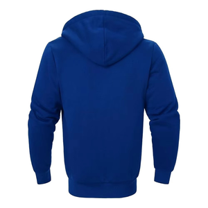 Sweat à capuche zippé décontracté en molleton de coton épais, uni, unisexe, streetwear, avec logo personnalisé, pour hommes - Product Image 2
