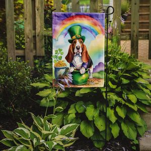 Bandera de Jardín del Día de San Patricio para los amantes del Basset Hound, buzón Multicolor, cartel decorativo para patio, arte de Patio, camas de flores pequeñas - Product Image 2